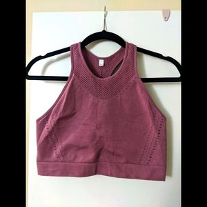 JoyLab Highneck Purple Sports Bra Size LG